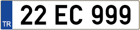 Truck License Plate